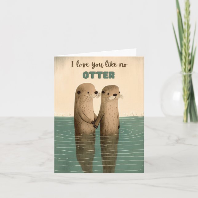 I love you like no otter card (Front)