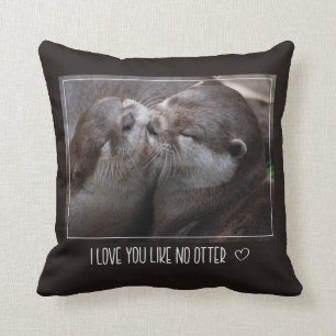 I Love You Like No Otter Cute Photo Cushion