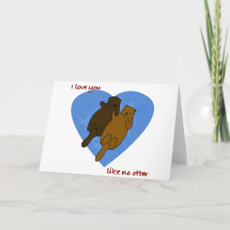 I love you like no otter holiday card