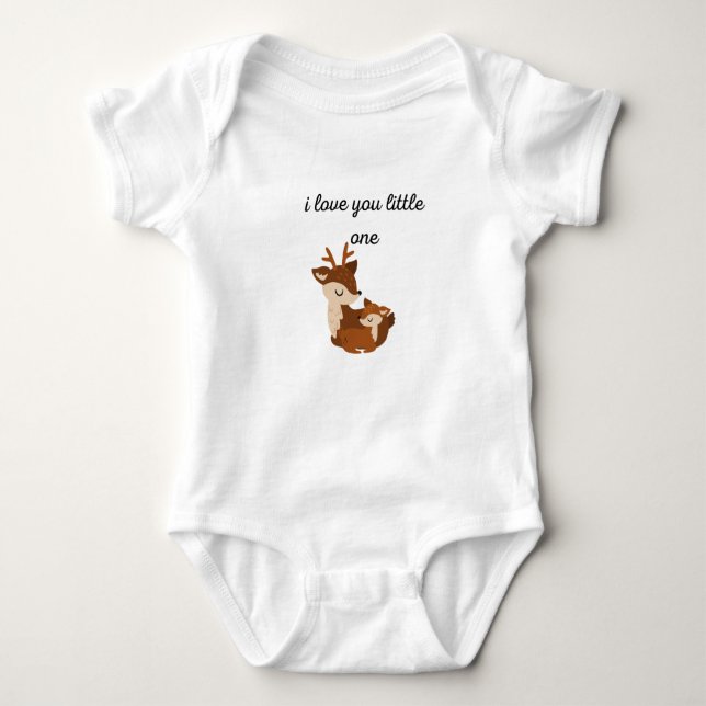 I love you little one- deer bodysuit (Front)