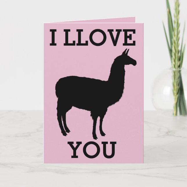 I LOVE YOU LLAMA CARDS (Front)