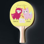 I Love You Llots Llama Customised Gift Him Her     Ping Pong Paddle<br><div class="desc">Featuring cute couple llama with words "I Love You Llots" that can be personalised with the couple's names. Perfect for Valentine's day,  anniversary,  wedding or any other occasions.</div>