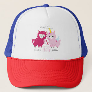 I Love You Llots Llama Customised Gift Him Her    Trucker Hat
