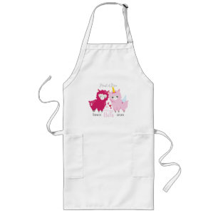 I Love You Llots Llama Customized Gift Him Her    Long Apron
