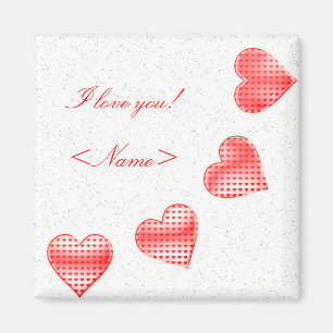 I love you - Magnet - Template