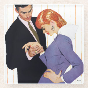 I Love You, Mama Girl 2 Glass Coaster