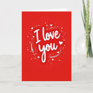 I Love You Message Classic Card