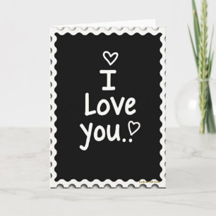 I Love You Minimalist Style Card