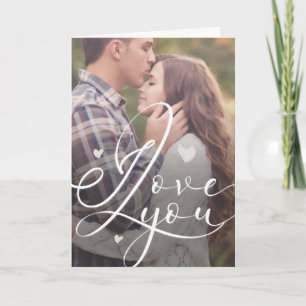 I Love You Minimalist Valentine’s Day Photo Card