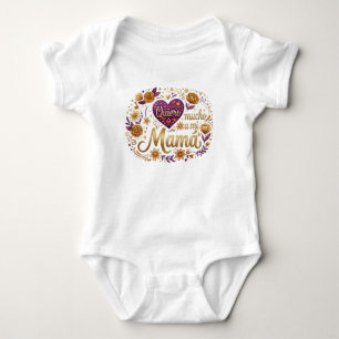 I love you, Mom Baby Bodysuit