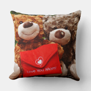 I LOVE YOU MOM - Cute & Cuddly Teddy Bears Cushion