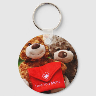 I LOVE YOU MOM - Cute & Cuddly Teddy Bears Key Ring