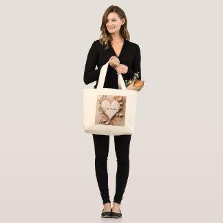 I Love You Mom Large Tote Bag