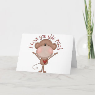 I love you MONKEY Holiday Card