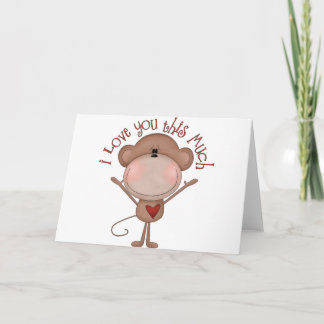 I love you MONKEY Holiday Card