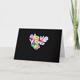 I Love You More Elegant Style Card