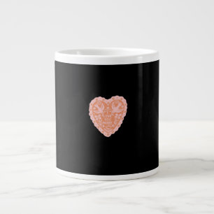 I Love You More Heart Graphic Style  Large Coffee Mug