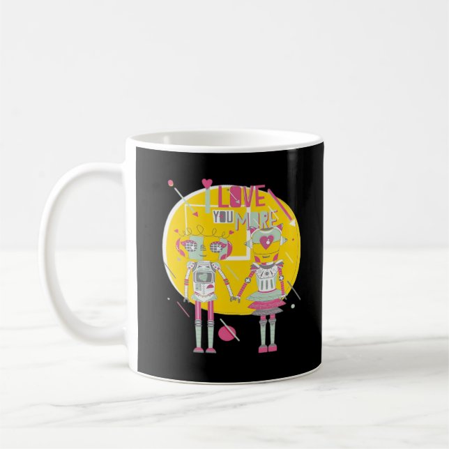 I Love You More Modern Aesthetic  Coffee Mug (Left)
