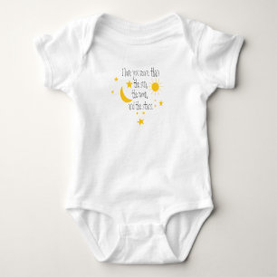 I love you more onepiece baby bodysuit