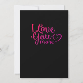I Love You More Soft Minimal Design Holiday Card