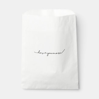 I Love You More Soft Romantic Aesthetic Favour Bag