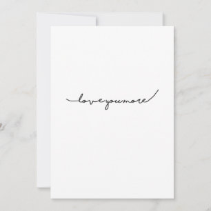 I Love You More Soft Romantic Aesthetic  Holiday Card