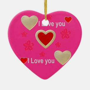 I love you ...more than any words can say. ceramic ornament