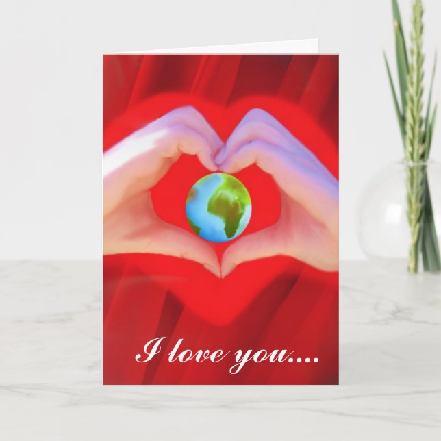 "I love you more than anything in the world card" Holiday Card (Front)