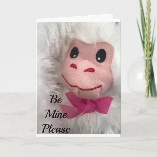 I LOVE YOU "MORE THAN BANANAS" VALENTINE HOLIDAY CARD (Front)