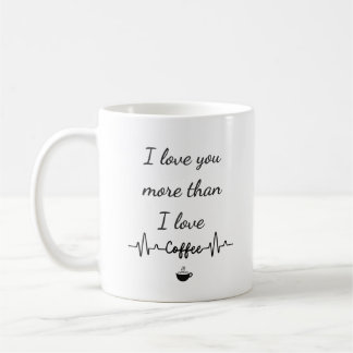 I Love You More Than I Love Coffee Mug Valentine