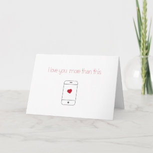 I Love You More Than My iPhone {Valentine's Day} Holiday Card