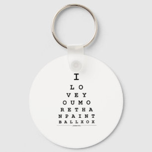 I Love You More Than Paintball Key Ring
