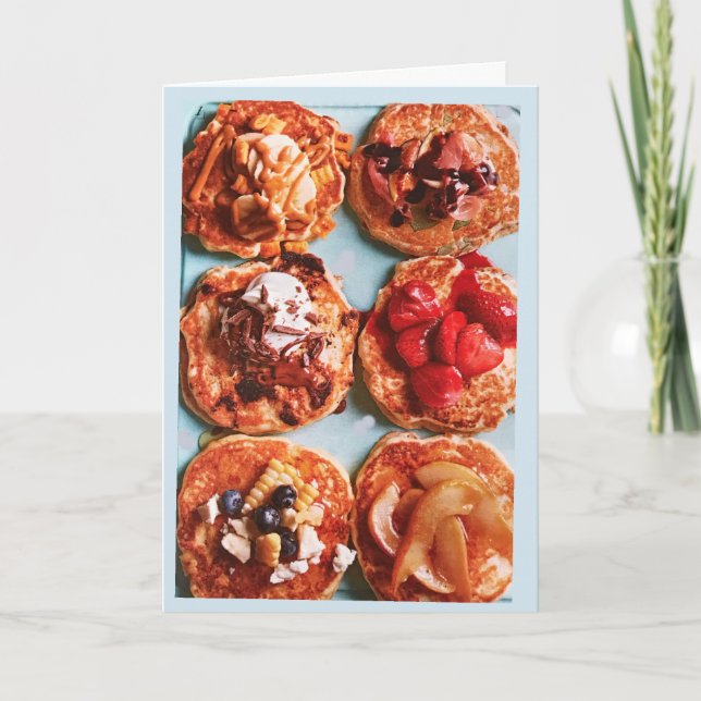 I LOVE YOU ***MORE THAN PANCACKES*** LOVE CARD (Front)