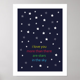 i love you more than there are stars - poster