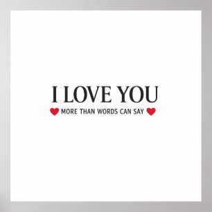 I Love You More Than Words Can Say Poster