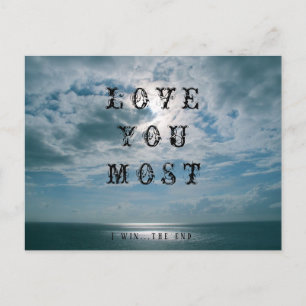 I Love You Most Postcard