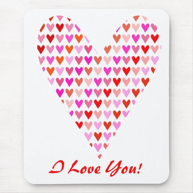 I Love You Mouse pad (Front)