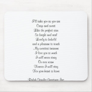 I love you mouse pad