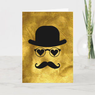 I Love You Moustache Holiday Card