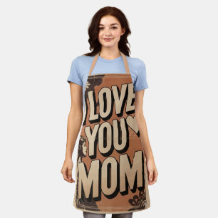 i love you mum apron