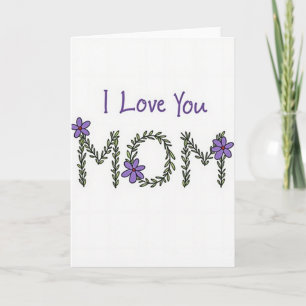 I Love You Mum Artistic Card