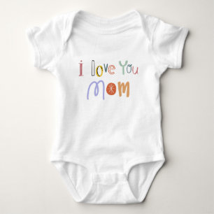 i love you mum baby bodysuit