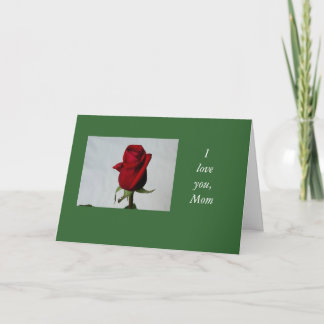 I love you, Mum Card