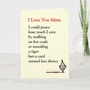 I Love You Mum Card