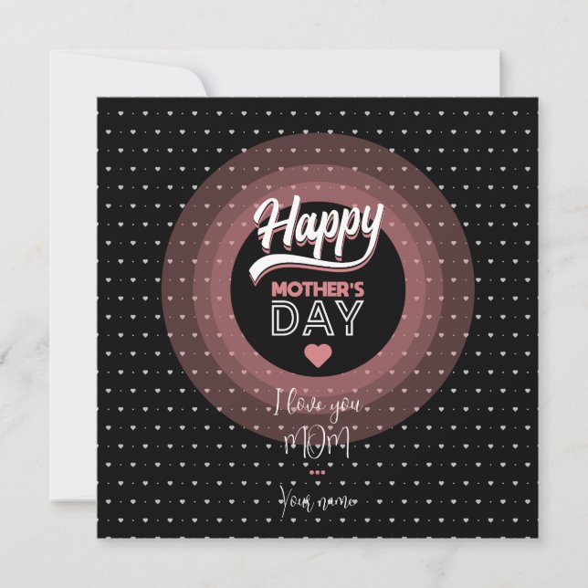 I love you mum card (Front)