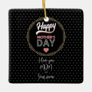 I love you mum ceramic ornament