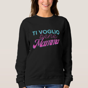 I Love You Mum Christmas Retro Vintage Chic Sweatshirt