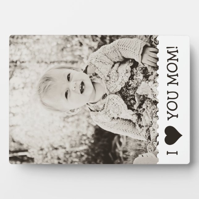 I Love You Mum Custom Plaque (Front)