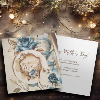 I Love You Mum Customisable Name Holiday Card