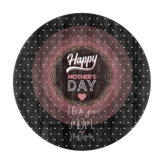 I love you mum cutting board (Front)